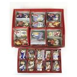 New Enameled animal figurines   Birds, owls.