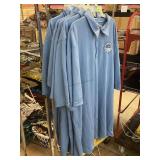 5 Blue snow canyon branded all sport Shirts.L-xl