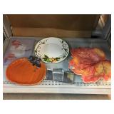 Autumn theme serving platters and more