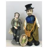 Porcelain figurines and ornament.
