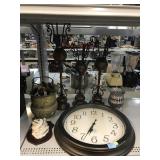 Round 19in wall clock, metal decor and more.
