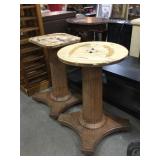 Pair Wood Table Bases