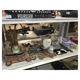 Porcelain Car plates, cats and assorted household