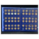 1941-1974 Penny Album Partial Set 76 Coins