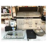 Mirrored Jewelry Holder, Toscany Wine Glasses,