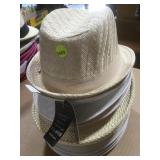 Stack of new fashion hats