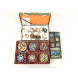 New Clay mini teapots and enameled trinket