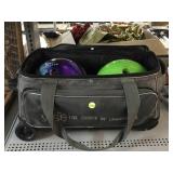 2 Custom Bowling Balls and Carry Bag.