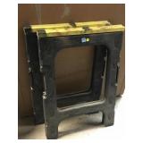 Pair Plastic Sawhorses