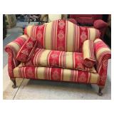 4ft Wide Vtg Loveseat Recently Upholstered