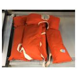 2 outback supply buoyant life vests. Orange