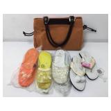 NWT fashion handbag and shoes.