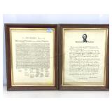 Historical American patriotic declaration,