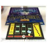 3 Casino Slot Glass Toppers. Some Damage.