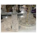 Mikasa 2 Tier Serving Dish, Liquor Decanter and