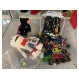 Timmy tooth plush, die cast cars and more.