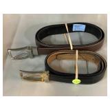 2 new leather belts
