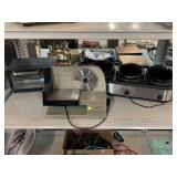 Electric Meat slicer, toaster oven and more