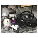 Sharp 3-Disc Boombox and CDs