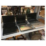 Assorted laptops. Dell, HP. Electronics