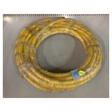 Rolled hose.