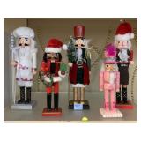 5 Nutcracker figures. Tallest is 15in