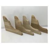 4 wood shelf brackets