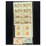 Sheet Of 4 Cent Stamps (10) And 5 Cent Stamps (4)