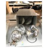 6 Vintage Headlights.