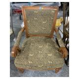 Oversized African Animal Print Armchair