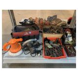 Circular saw, buffer, husky tool tote, assorted