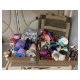 Ribbon rolls, glitter tubes and more crafting