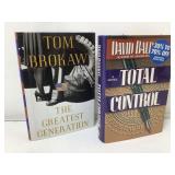 2 table books. Tom Brokaw, David Baldacci