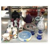 Vintage Geisha Sake Set, Salt & Pepper Shakers,
