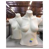 2 Female Mannequin Shirt Displays.