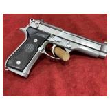 Beretta 9mm Pistol Mod 92 Fs - Stainless - With