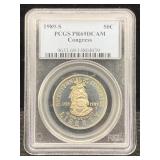 1989-s 50c Congress Coin, Pcgs Pr69dcam