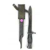 Spanish M-1969 Bayonet with sheath partial and