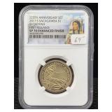 2017-s Sacagawea Dollar Ngc Sp-70 Enhanced Finish