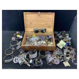 Jewelry Box W/fashion Jewelry And More