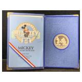 Disney Le Mickey Mouse .999 Silver Token 1928-1988