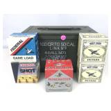 123 Rounds 12 GA Ammo in Ammo can