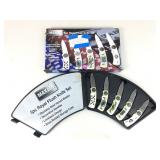 New Set 5pc Maxxam Royal Flush Knives