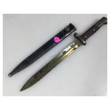 Mauser Bayonet with Sheath - Serial Number A9565