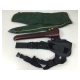 Leather Revolver Holster for 11 in barrel,