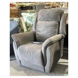 New Sealy Grey Electric Recliner