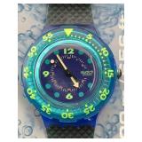 Nos Swatch Swiss Quartz Watch Scuba 200, Blue Moon