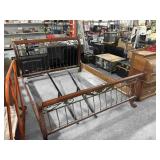 Queen Size Wood Bed Frame - Complete