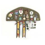 Vtg Russian Medals and more on Military Hat