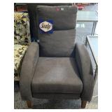 New Sealy Grey Manual Recliner Armchair